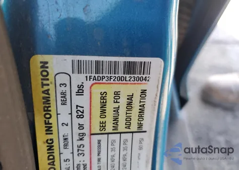 2013 Ford Focus Se from USA, damaged, VIN 1FADP3F20DL230042